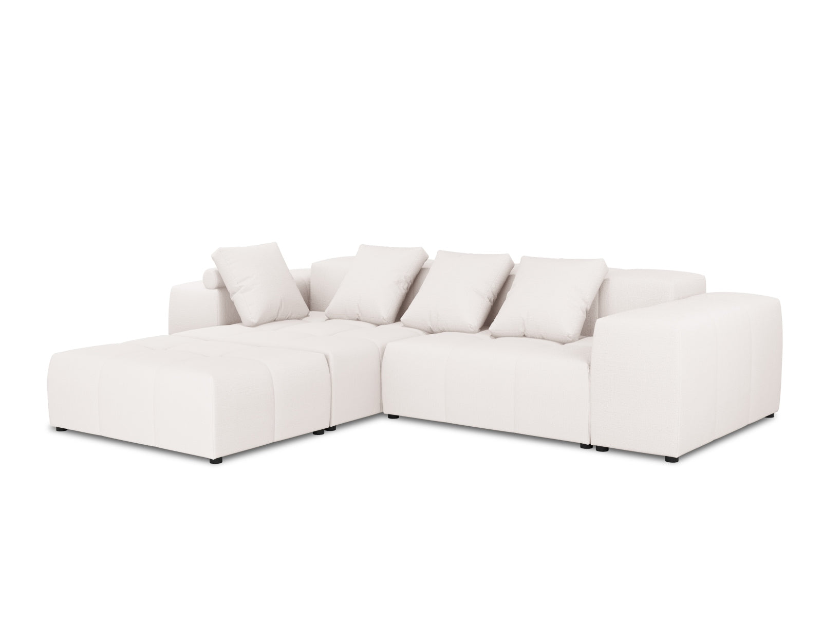 Rome Modular Reversible Ecksofa 5 Sitzer in White präsentiert im Onlineshop von KAQTU Design AG. Ecksofa ist von Cosmopolitan Design