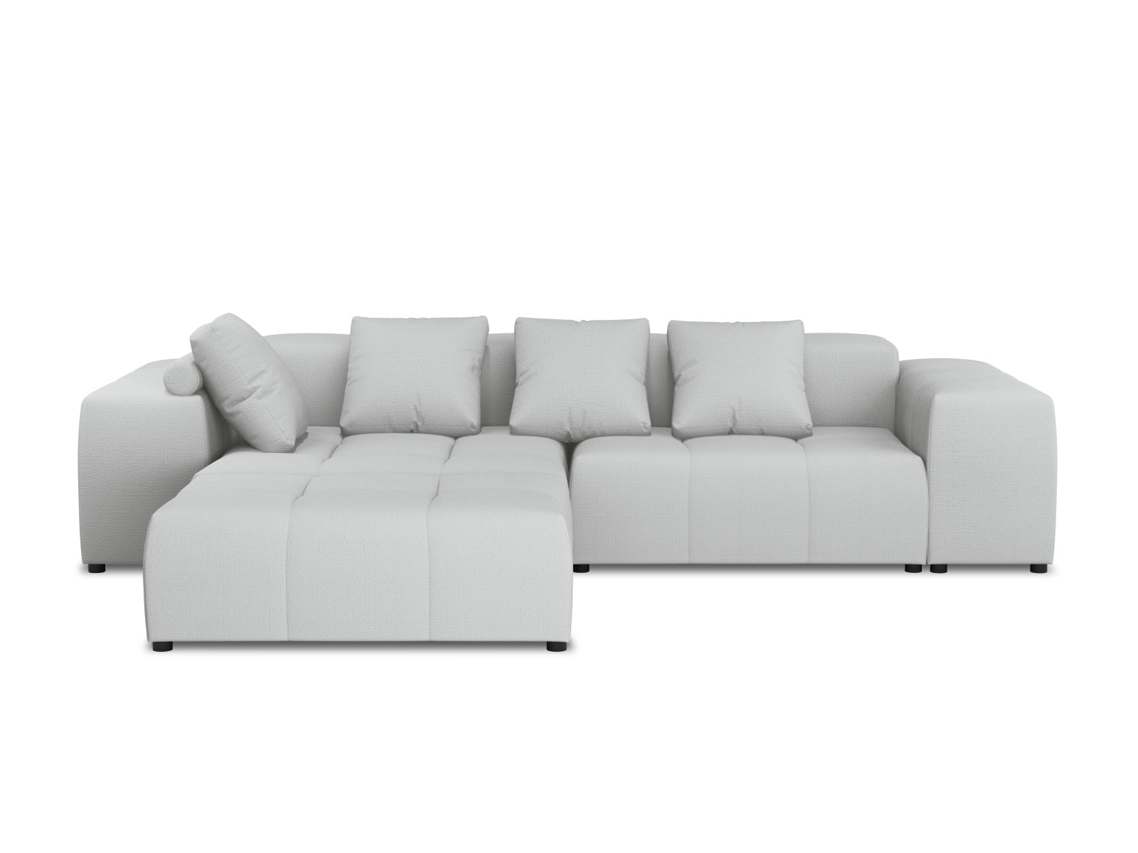 Rome Modular Reversible Ecksofa 5 Sitzer in Light Grey präsentiert im Onlineshop von KAQTU Design AG. Ecksofa ist von Cosmopolitan Design