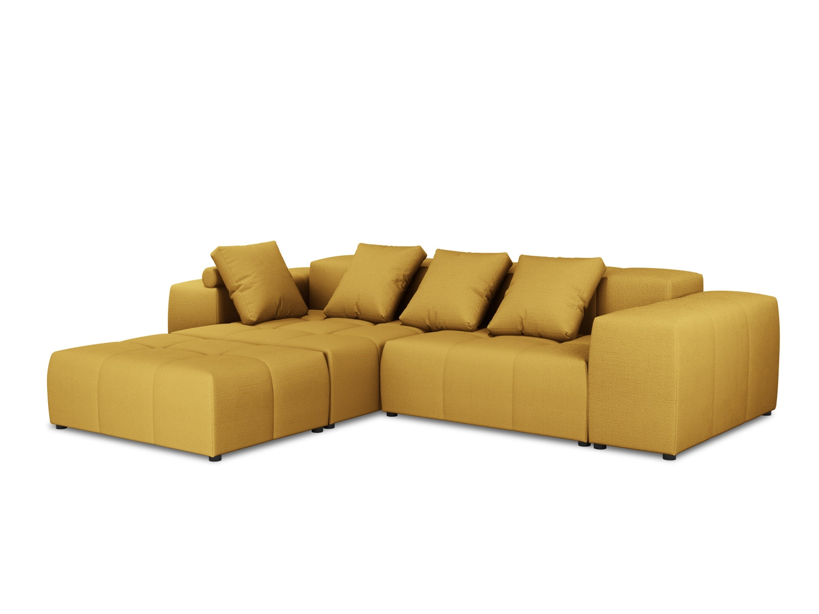 Rome Modular Reversible Ecksofa 5 Sitzer in Yellow präsentiert im Onlineshop von KAQTU Design AG. Ecksofa ist von Cosmopolitan Design