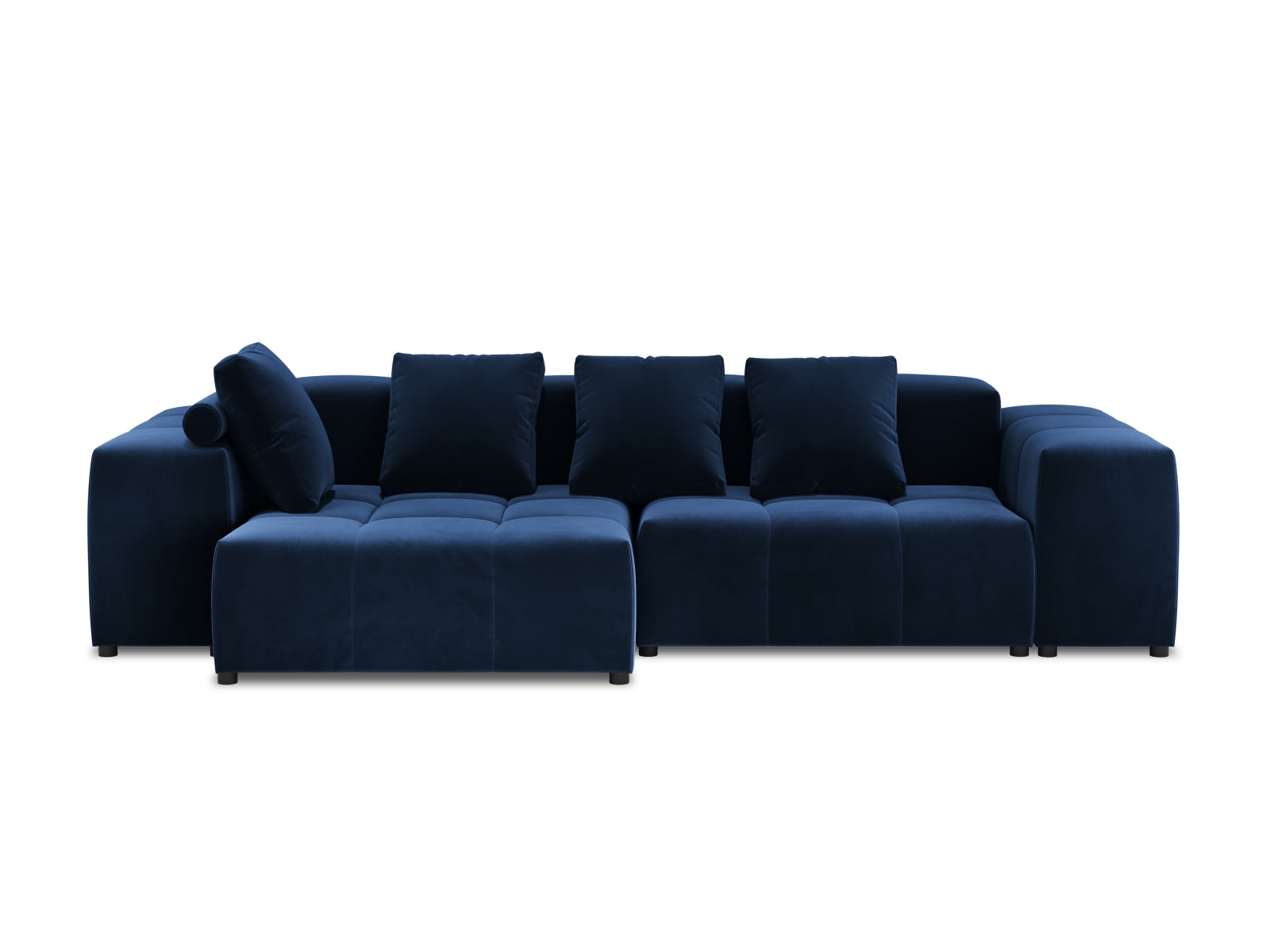 Rome Velour Modular Reversible Ecksofa 4 Sitzer in Royal Blue präsentiert im Onlineshop von KAQTU Design AG. Ecksofa ist von Cosmopolitan Design