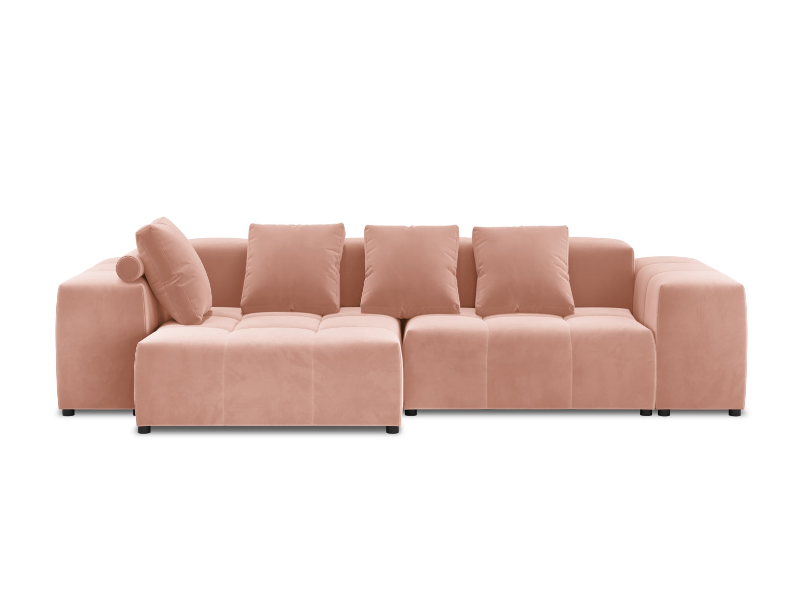 Rome Velour Modular Reversible Ecksofa 4 Sitzer in Pink präsentiert im Onlineshop von KAQTU Design AG. Ecksofa ist von Cosmopolitan Design