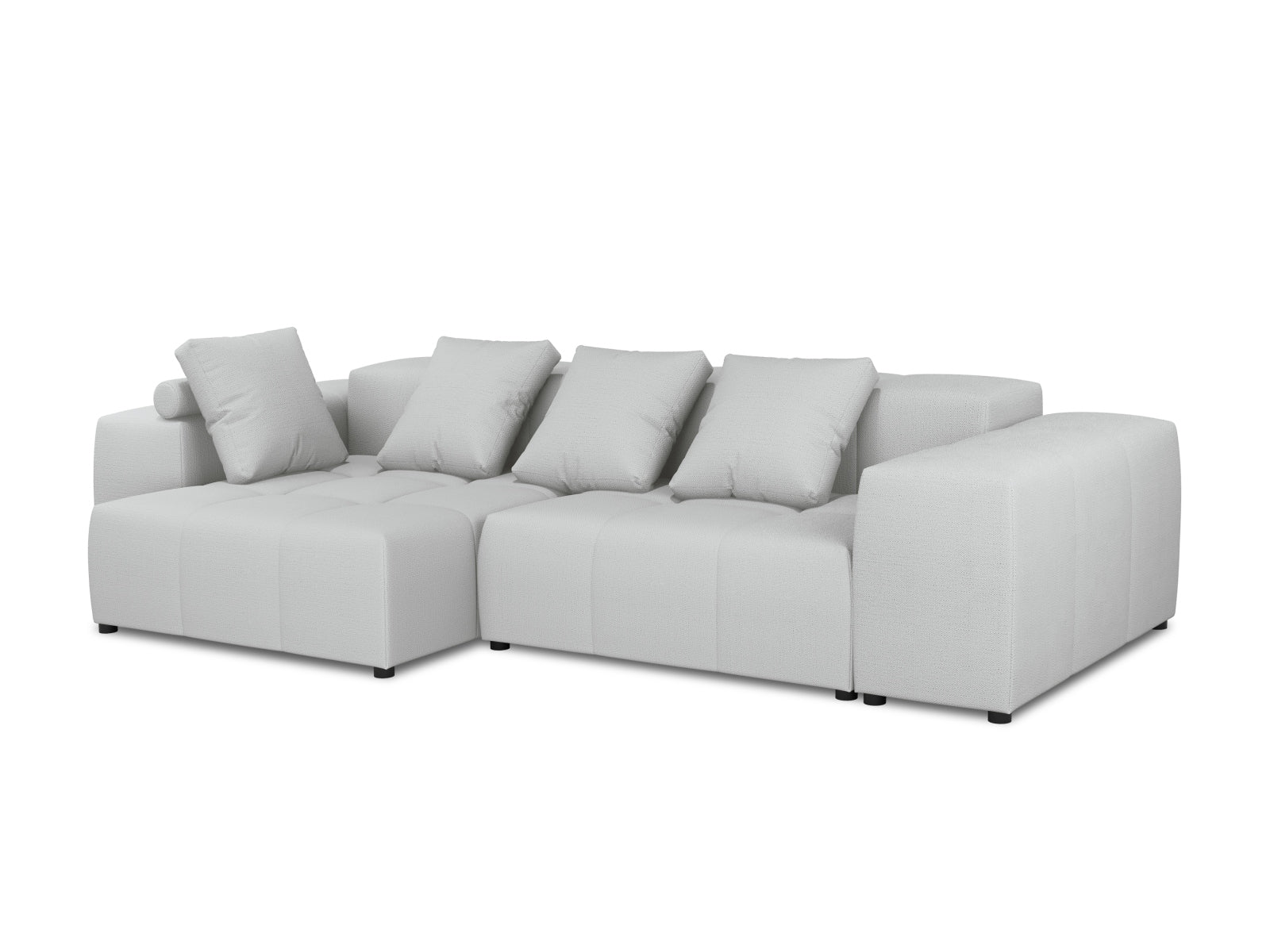 Rome Modular Reversible Ecksofa 4 Sitzer in Light Grey präsentiert im Onlineshop von KAQTU Design AG. Ecksofa ist von Cosmopolitan Design