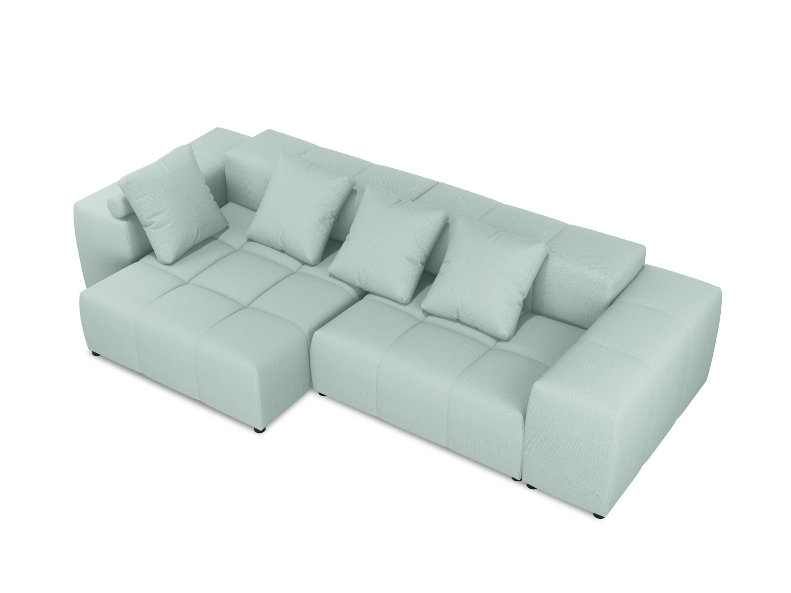 Rome Modular Reversible Ecksofa 4 Sitzer in Mint präsentiert im Onlineshop von KAQTU Design AG. Ecksofa ist von Cosmopolitan Design