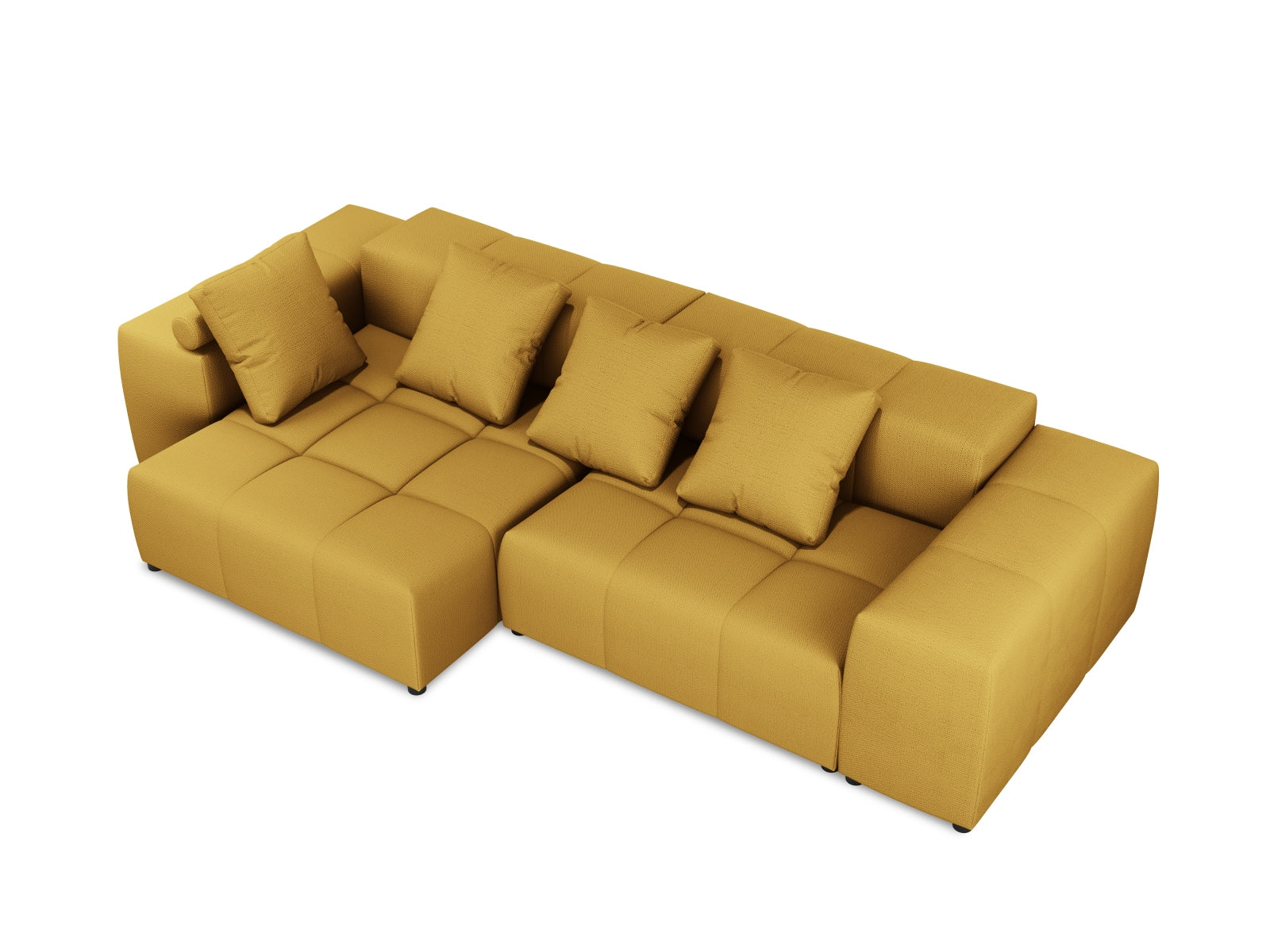 Rome Modular Reversible Ecksofa 4 Sitzer in Yellow präsentiert im Onlineshop von KAQTU Design AG. Ecksofa ist von Cosmopolitan Design