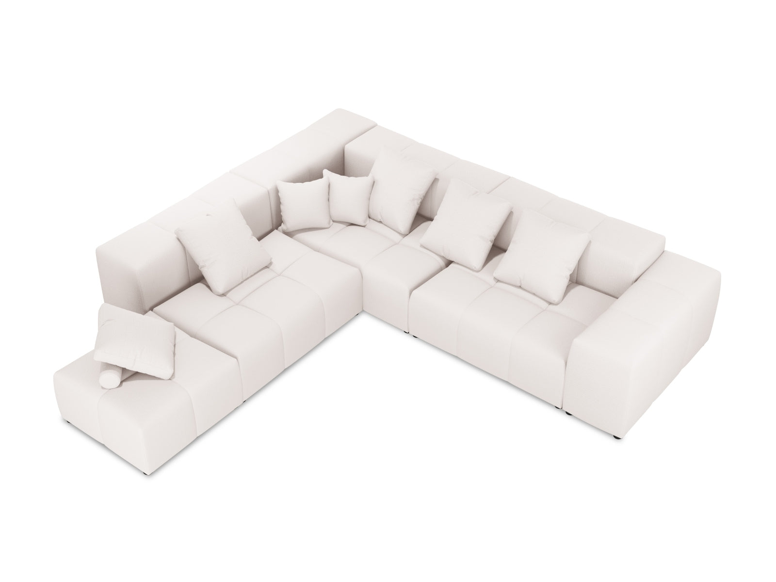 Rome Modular Reversible Ecksofa 7 Sitzer in White präsentiert im Onlineshop von KAQTU Design AG. Ecksofa ist von Cosmopolitan Design