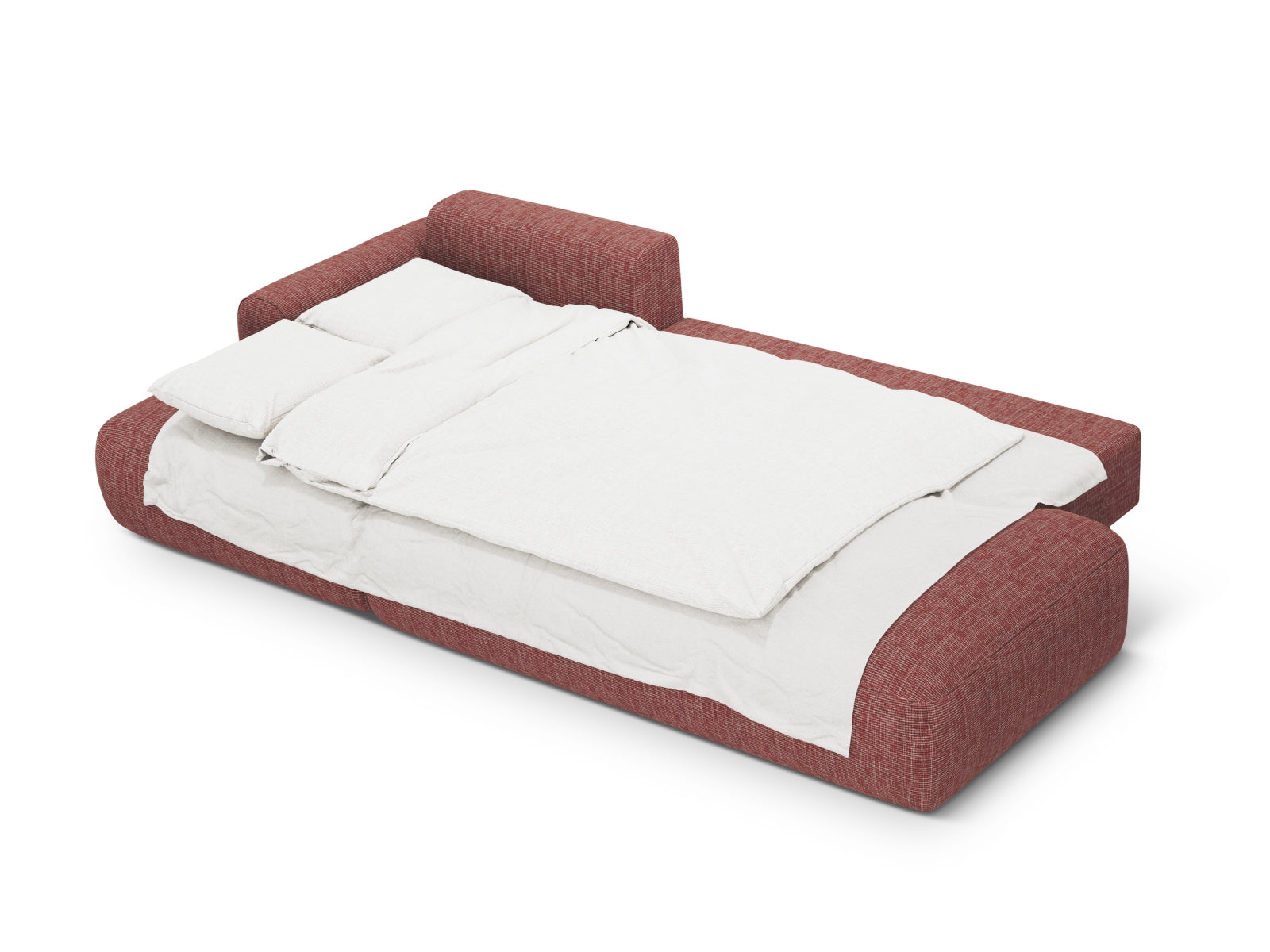 Modernes 5-Sitzer Ecksofa links mit Schlafoption und Stauraum, ideal für multifunktionale Wohnräume und entspannte Nächte.