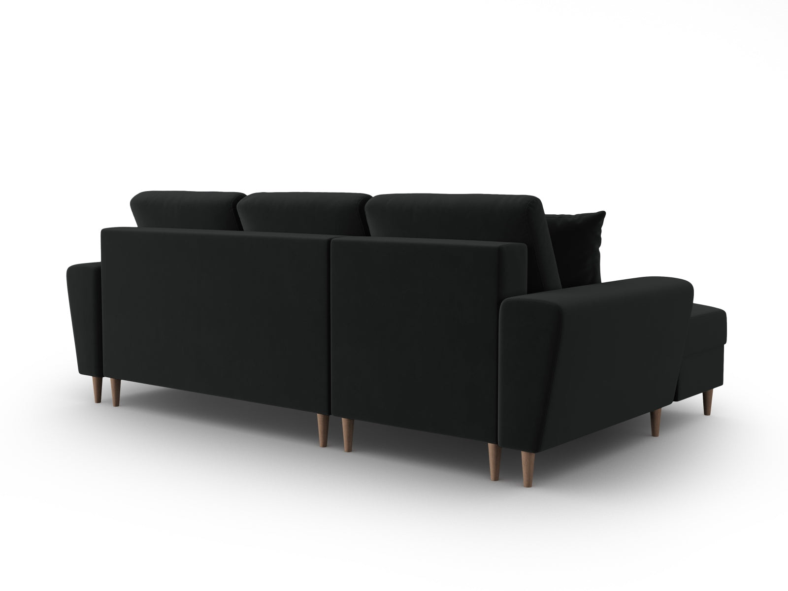 Stylisches Kyoto Ecksofa links, 4-Sitzer mit Schlafoption und integriertem Stauraum, ideal für kleine Räume und entspannte Stunden.