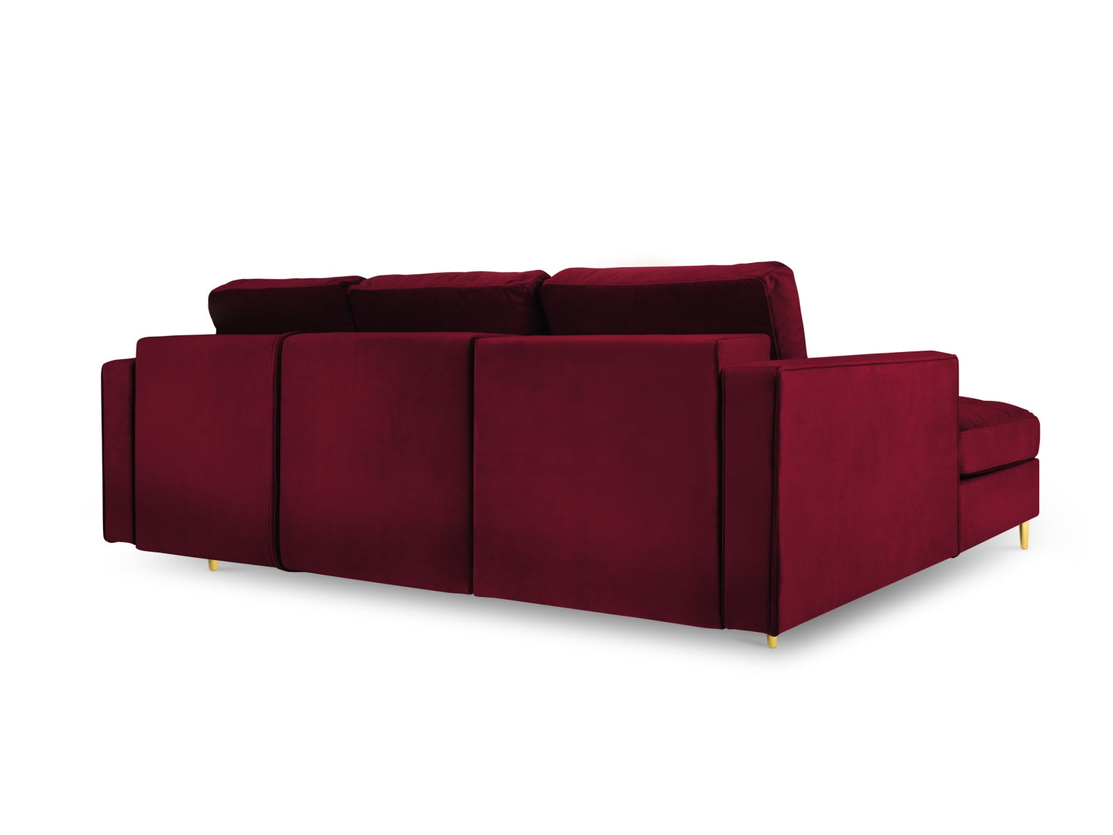 Elegantes 5-Sitzer Ecksofa links Aspen, das sich mühelos in jeden Raum einfügt und zusätzlichen Stauraum sowie eine praktische Schlaffunktion bietet.