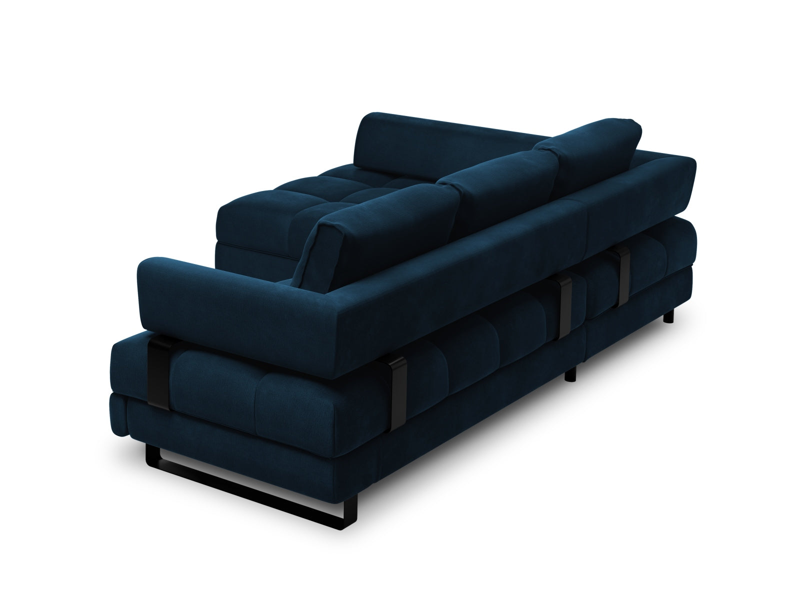 Entdecken Sie das Clinton Velour Ecksofa von Cosmopolitan Design: elegantes 5-Sitzer Sofa mit praktischer Schlaffunktion und grosszügigem Stauraum!