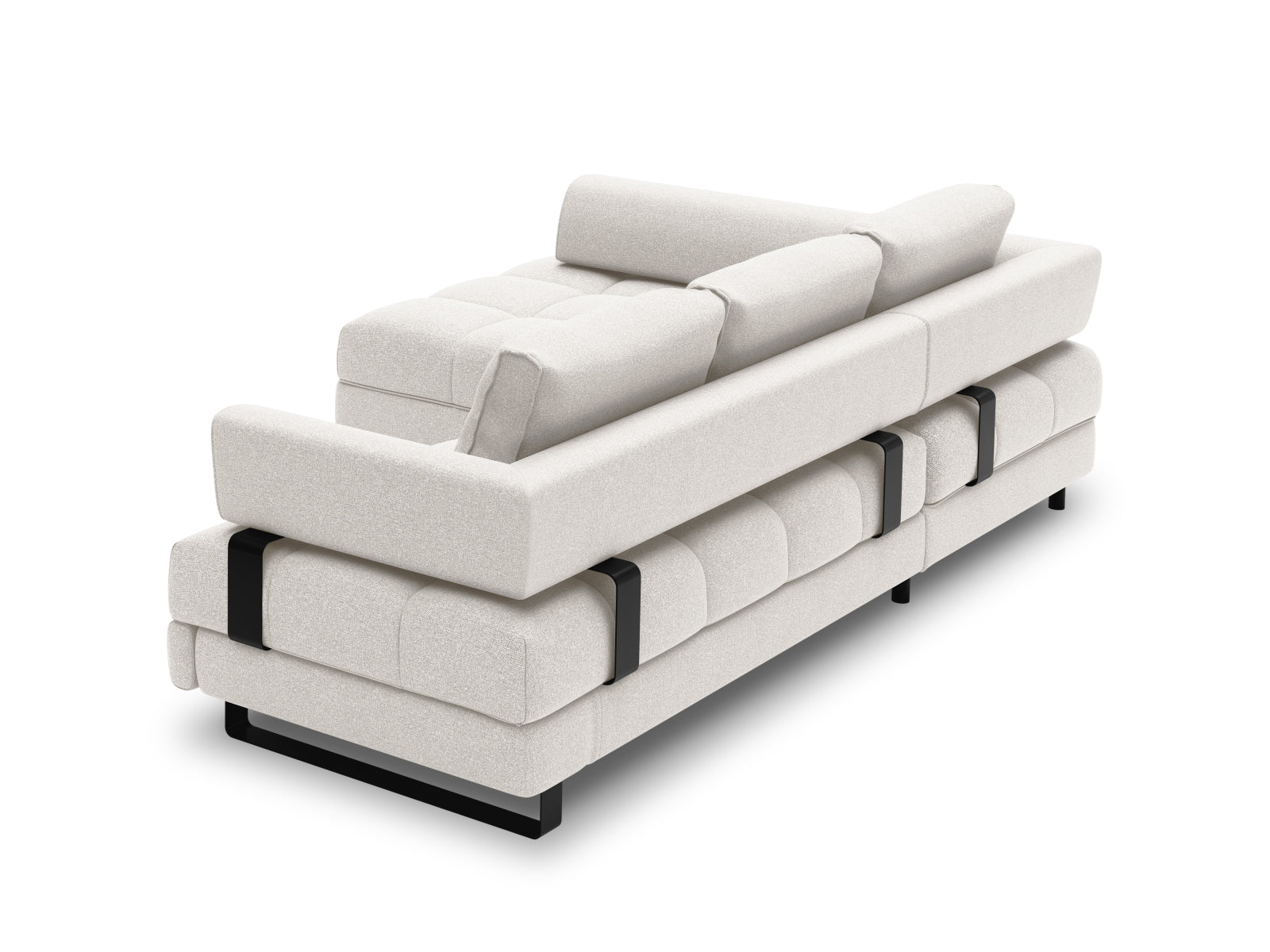 Erleben Sie das Clinton Ecksofa von Cosmopolitan Design: stilvolles 5-Sitzer Sofa mit Schlaffunktion und viel Stauraum für Ihr modernes Zuhause!