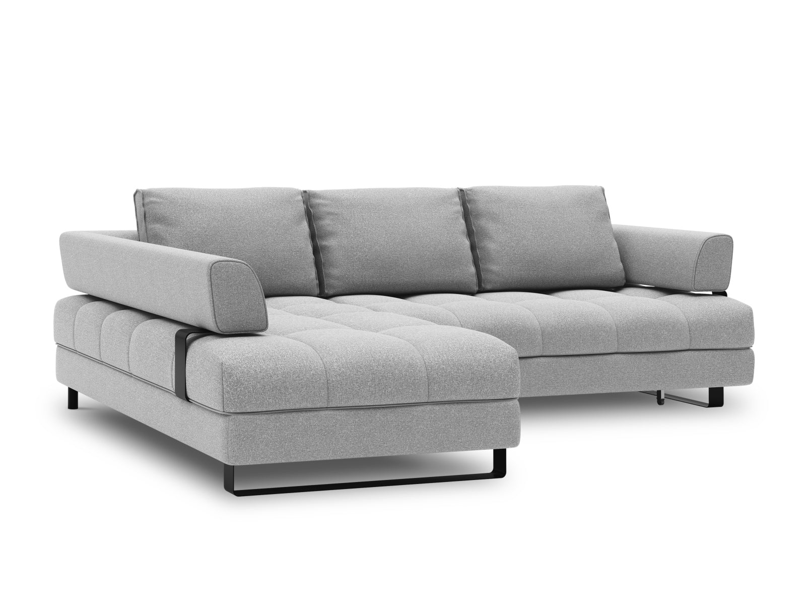 Entdecken Sie das Clinton Ecksofa von Cosmopolitan Design: elegantes 5-Sitzer Sofa mit praktischer Schlaffunktion und grosszügigem Stauraum für Ihr Zuhause!