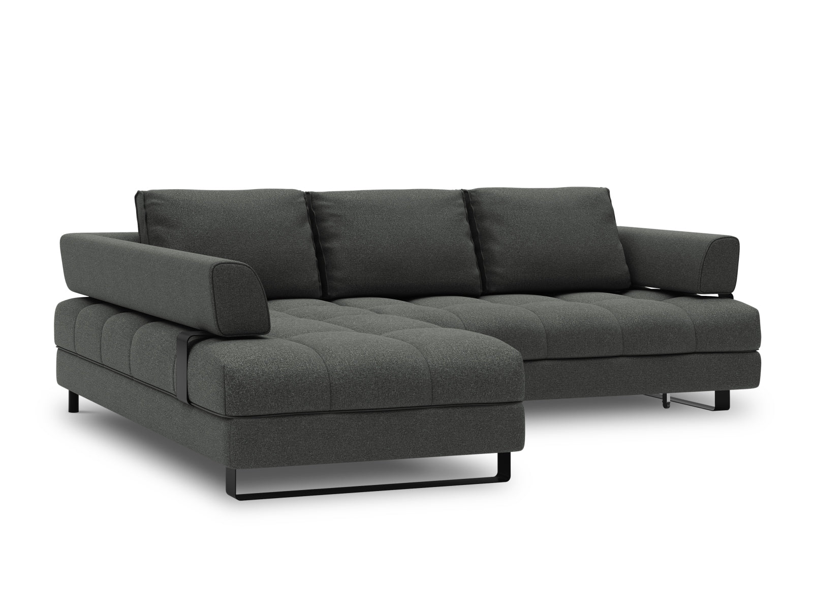 Entdecken Sie das Clinton Ecksofa von Cosmopolitan Design: elegantes 5-Sitzer Sofa mit praktischer Schlaffunktion und grosszügigem Stauraum für Ihr Zuhause!