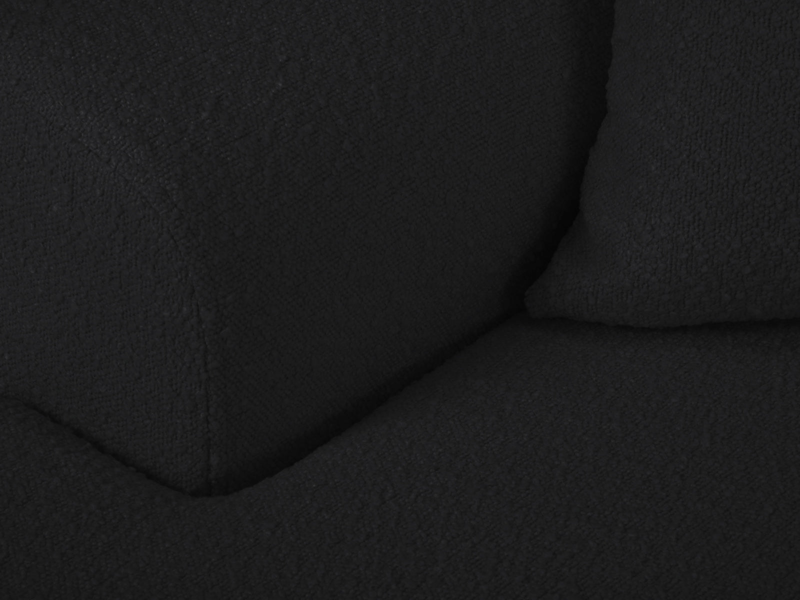 Stylisches Kyoto Boucle Ecksofa links, 4-Sitzer mit praktischer Schlaffunktion und Stauraum, perfekt für entspannte Stunden und Gäste.