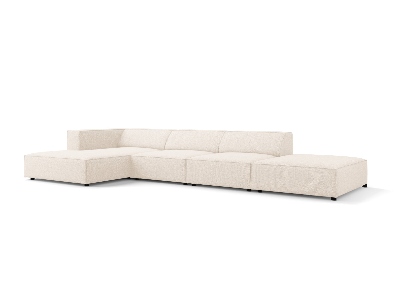 Arendal Ecksofa links 5 Sitzer in Light Beige präsentiert im Onlineshop von KAQTU Design AG. Ecksofa links ist von Cosmopolitan Design