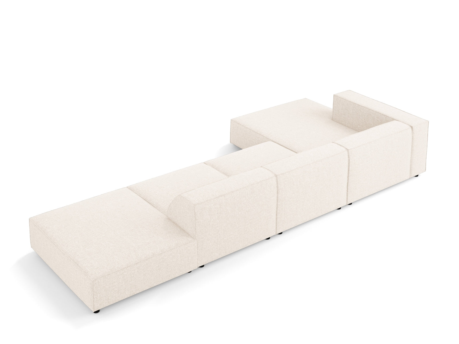 Arendal Ecksofa links 5 Sitzer in Light Beige präsentiert im Onlineshop von KAQTU Design AG. Ecksofa links ist von Cosmopolitan Design