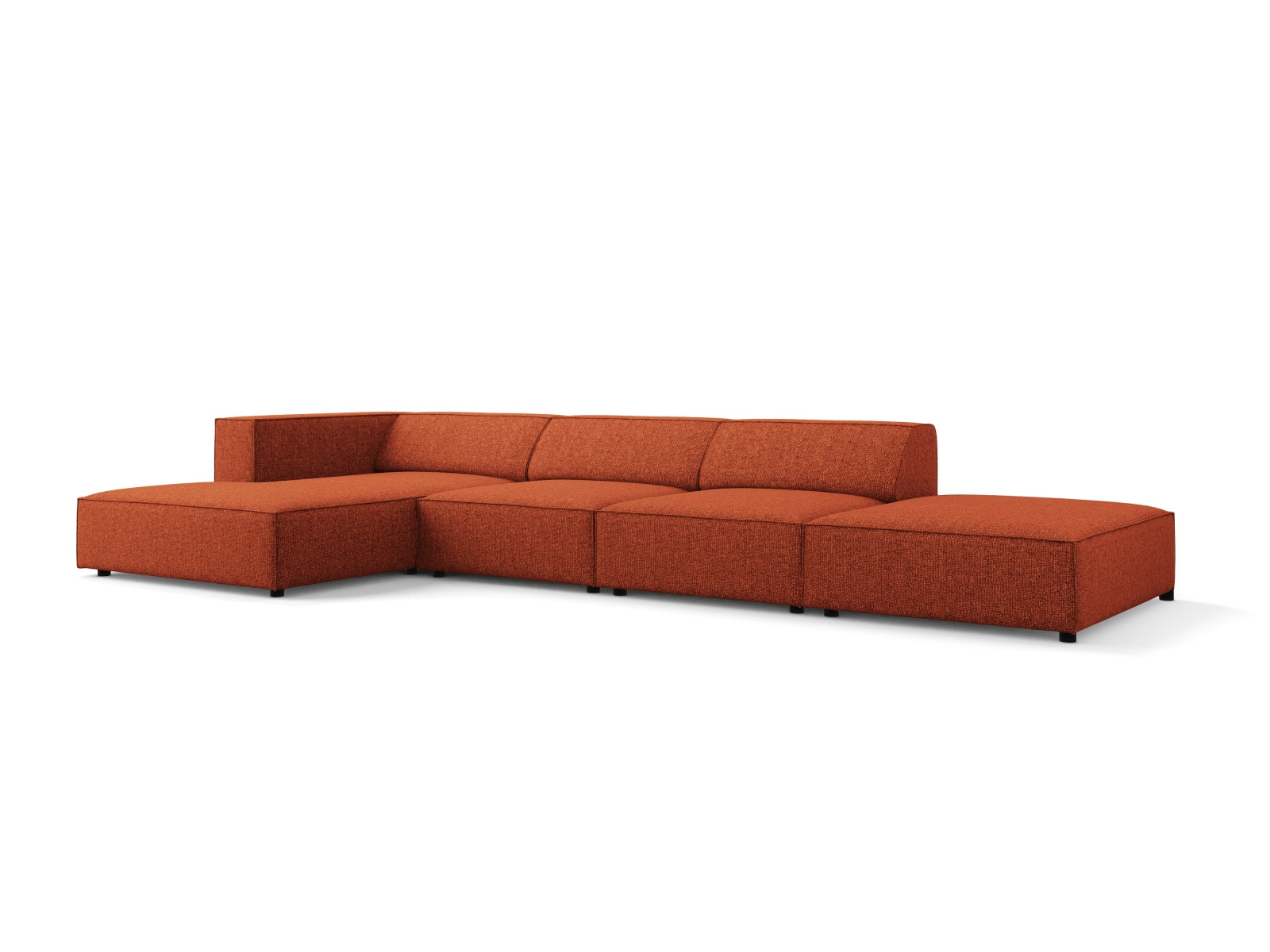 Arendal Ecksofa links 5 Sitzer in Terracotta präsentiert im Onlineshop von KAQTU Design AG. Ecksofa links ist von Cosmopolitan Design