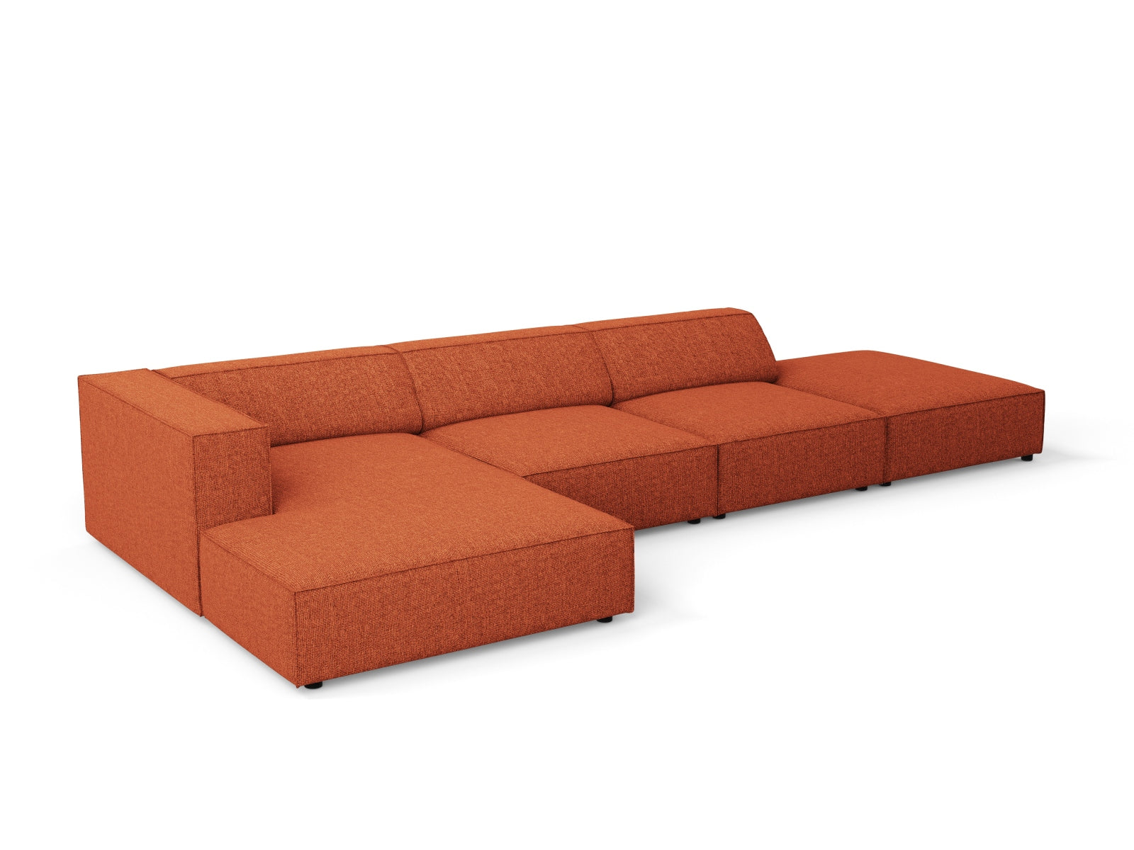 Arendal Ecksofa links 5 Sitzer in Terracotta präsentiert im Onlineshop von KAQTU Design AG. Ecksofa links ist von Cosmopolitan Design