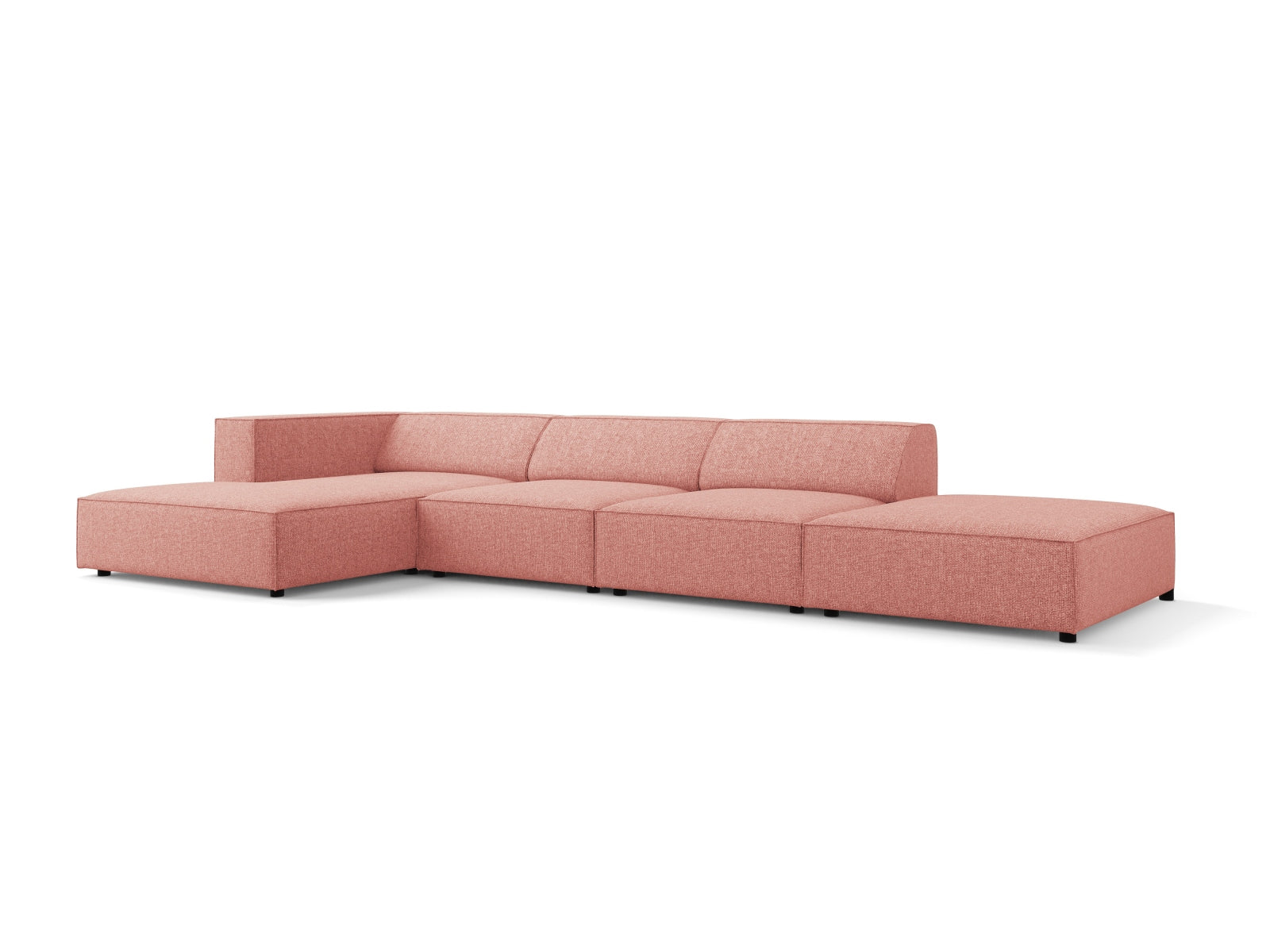 Arendal Ecksofa links 5 Sitzer in Pink präsentiert im Onlineshop von KAQTU Design AG. Ecksofa links ist von Cosmopolitan Design