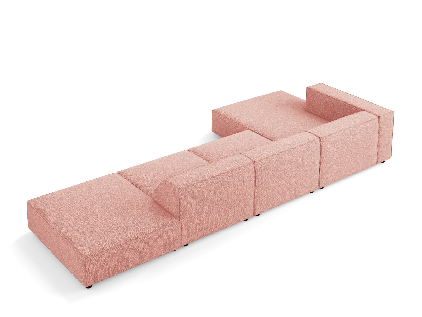 Arendal Ecksofa links 5 Sitzer in Pink präsentiert im Onlineshop von KAQTU Design AG. Ecksofa links ist von Cosmopolitan Design