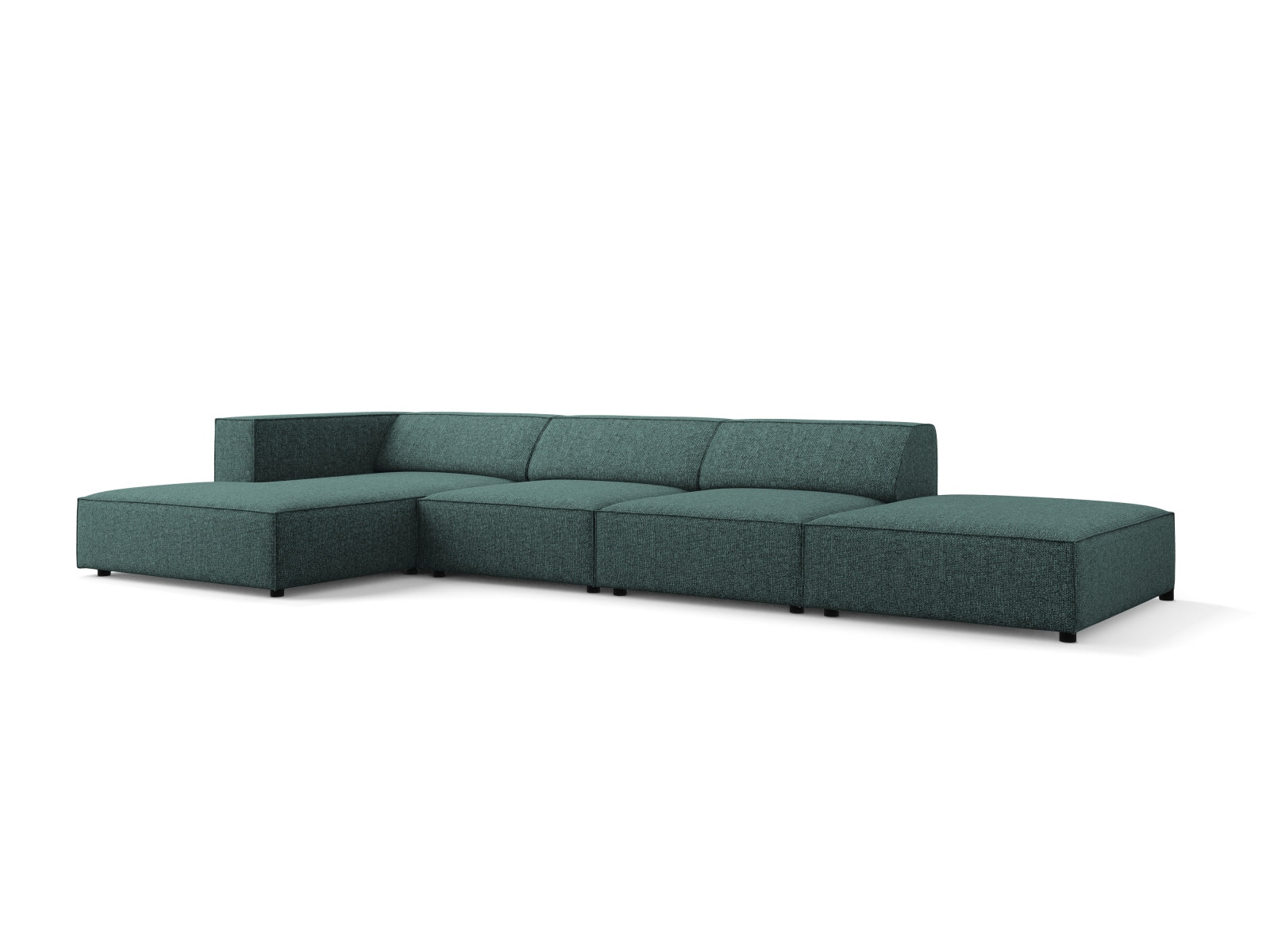 Arendal Ecksofa links 5 Sitzer in Petrol präsentiert im Onlineshop von KAQTU Design AG. Ecksofa links ist von Cosmopolitan Design