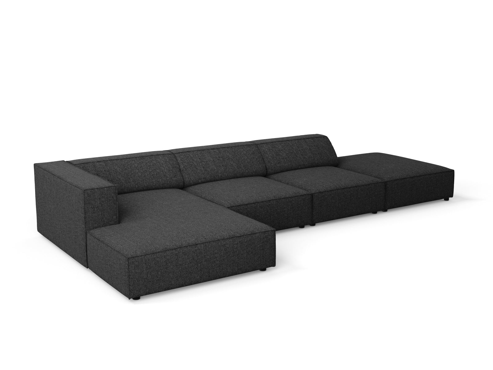 Arendal Ecksofa links 5 Sitzer in Black präsentiert im Onlineshop von KAQTU Design AG. Ecksofa links ist von Cosmopolitan Design