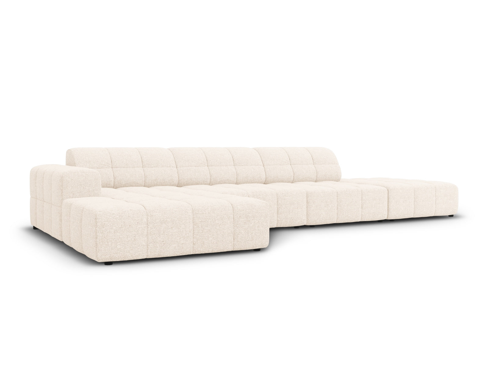 Chicago Ecksofa links 5 Sitzer 166cm in Light Beige präsentiert im Onlineshop von KAQTU Design AG. Ecksofa links ist von Cosmopolitan Design