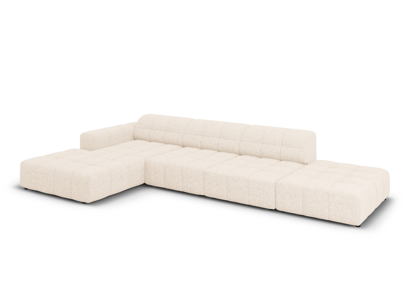 Chicago Ecksofa links 5 Sitzer 166cm in Light Beige präsentiert im Onlineshop von KAQTU Design AG. Ecksofa links ist von Cosmopolitan Design