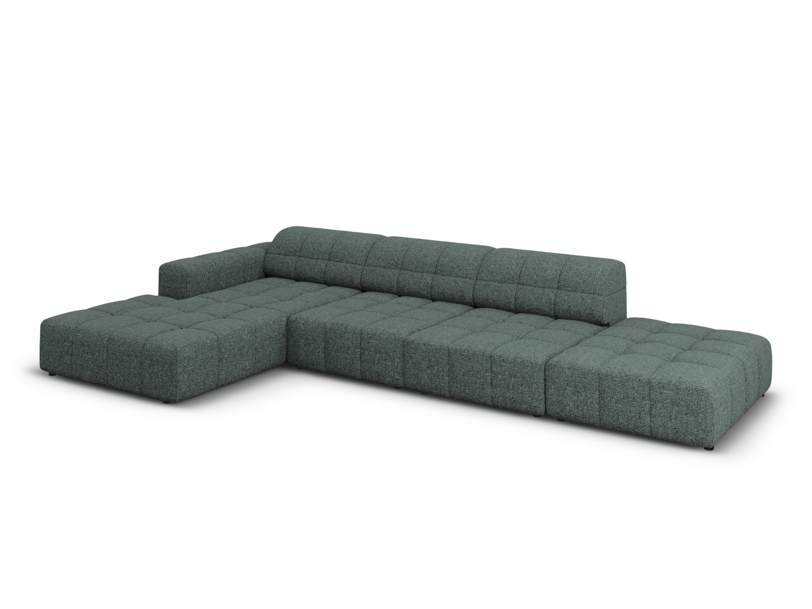 Chicago Ecksofa links 5 Sitzer 166cm in Petrol präsentiert im Onlineshop von KAQTU Design AG. Ecksofa links ist von Cosmopolitan Design