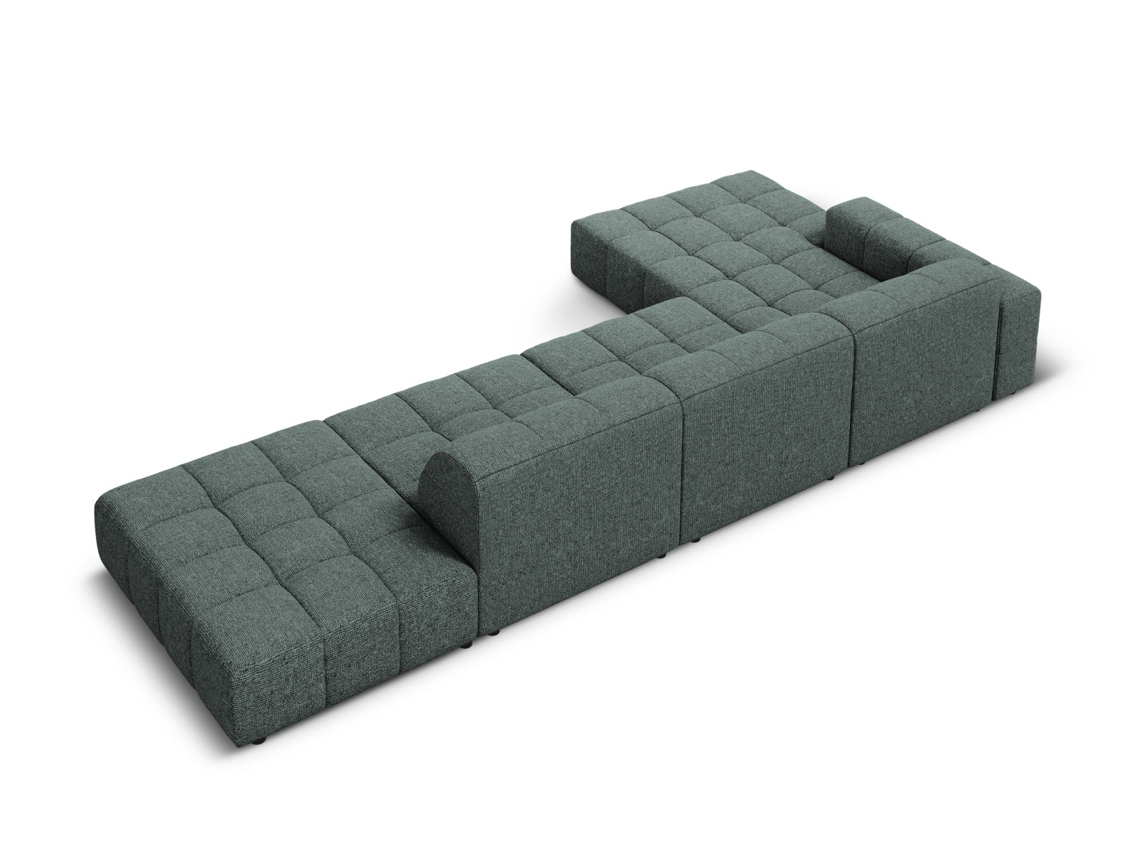 Chicago Ecksofa links 5 Sitzer 166cm in Petrol präsentiert im Onlineshop von KAQTU Design AG. Ecksofa links ist von Cosmopolitan Design