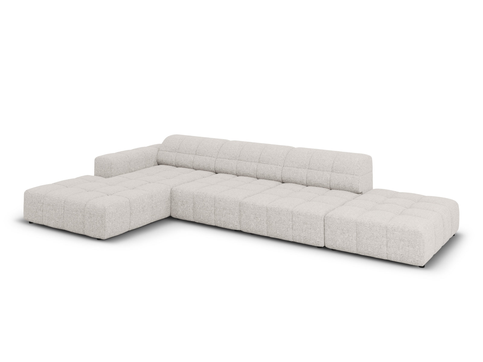 Chicago Ecksofa links 5 Sitzer 166cm in Light Grey präsentiert im Onlineshop von KAQTU Design AG. Ecksofa links ist von Cosmopolitan Design
