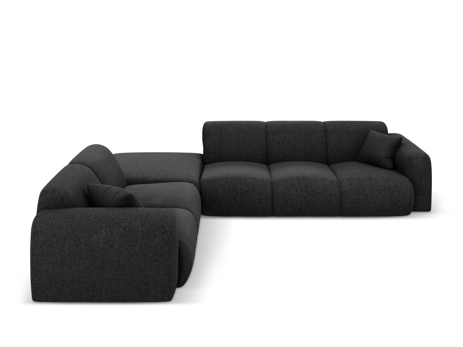 Nolio Ecksofa links 4 Sitzer 250cm in Black präsentiert im Onlineshop von KAQTU Design AG. Ecksofa links ist von Cosmopolitan Design