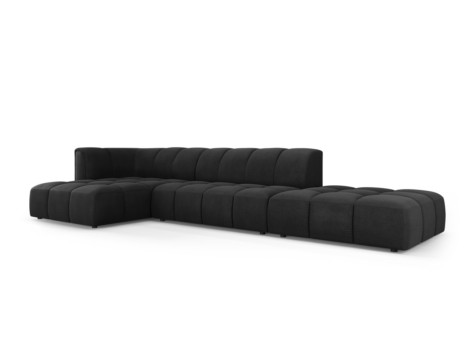 Modernes 5-Sitzer Ecksofa Moritz in linker Variante, ideal für gemütliche Stunden und flexible Raumgestaltung von Cosmopolitan Design.