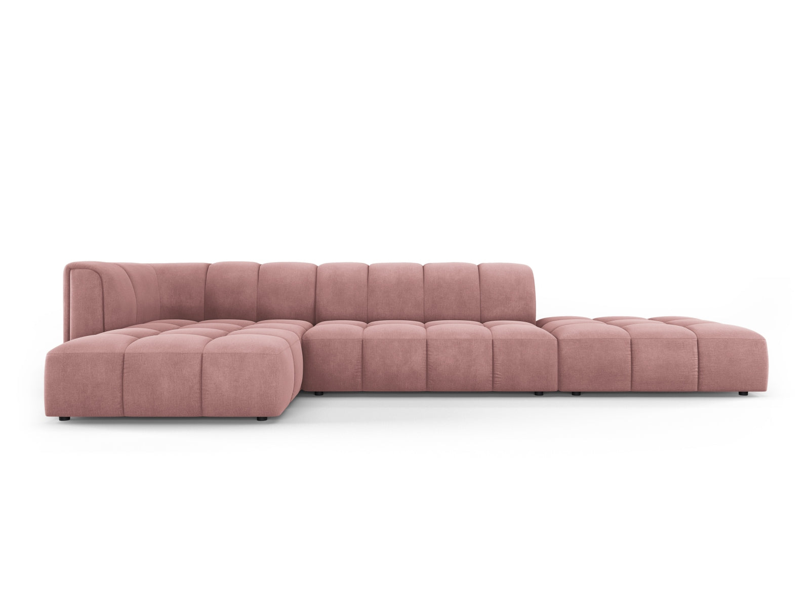 5-Sitzer Ecksofa links modular Moritz in Pink-Rebel präsentiert im Onlineshop von KAQTU Design AG. Ecksofa links ist von Cosmopolitan Design