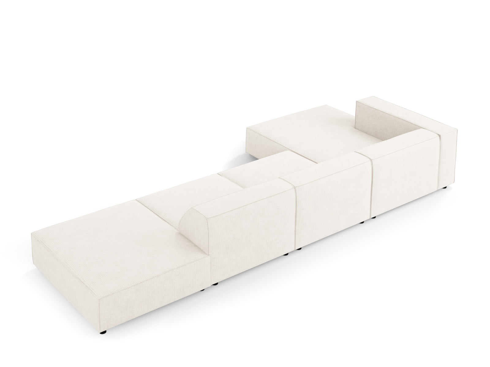 Arendal Ecksofa links 5 Sitzer in Ivory präsentiert im Onlineshop von KAQTU Design AG. Ecksofa links ist von Cosmopolitan Design