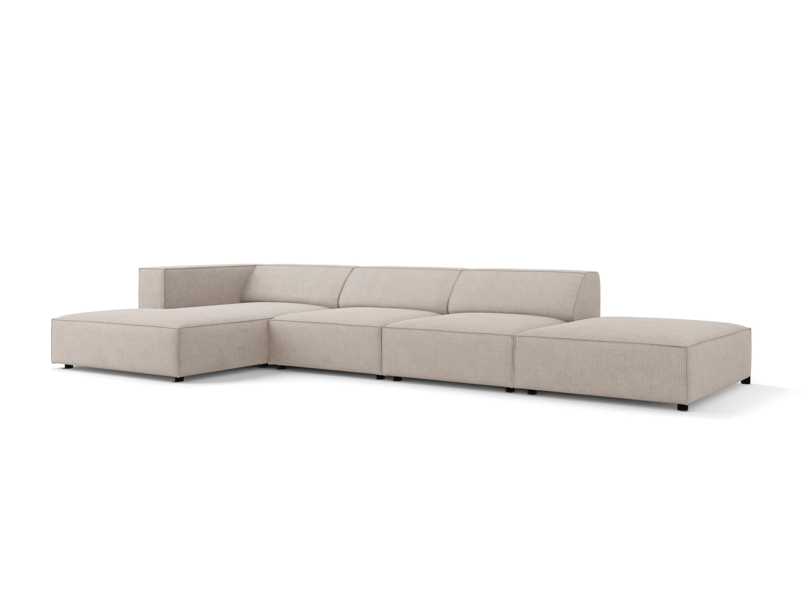 Arendal Ecksofa links 5 Sitzer in Dark Beige präsentiert im Onlineshop von KAQTU Design AG. Ecksofa links ist von Cosmopolitan Design