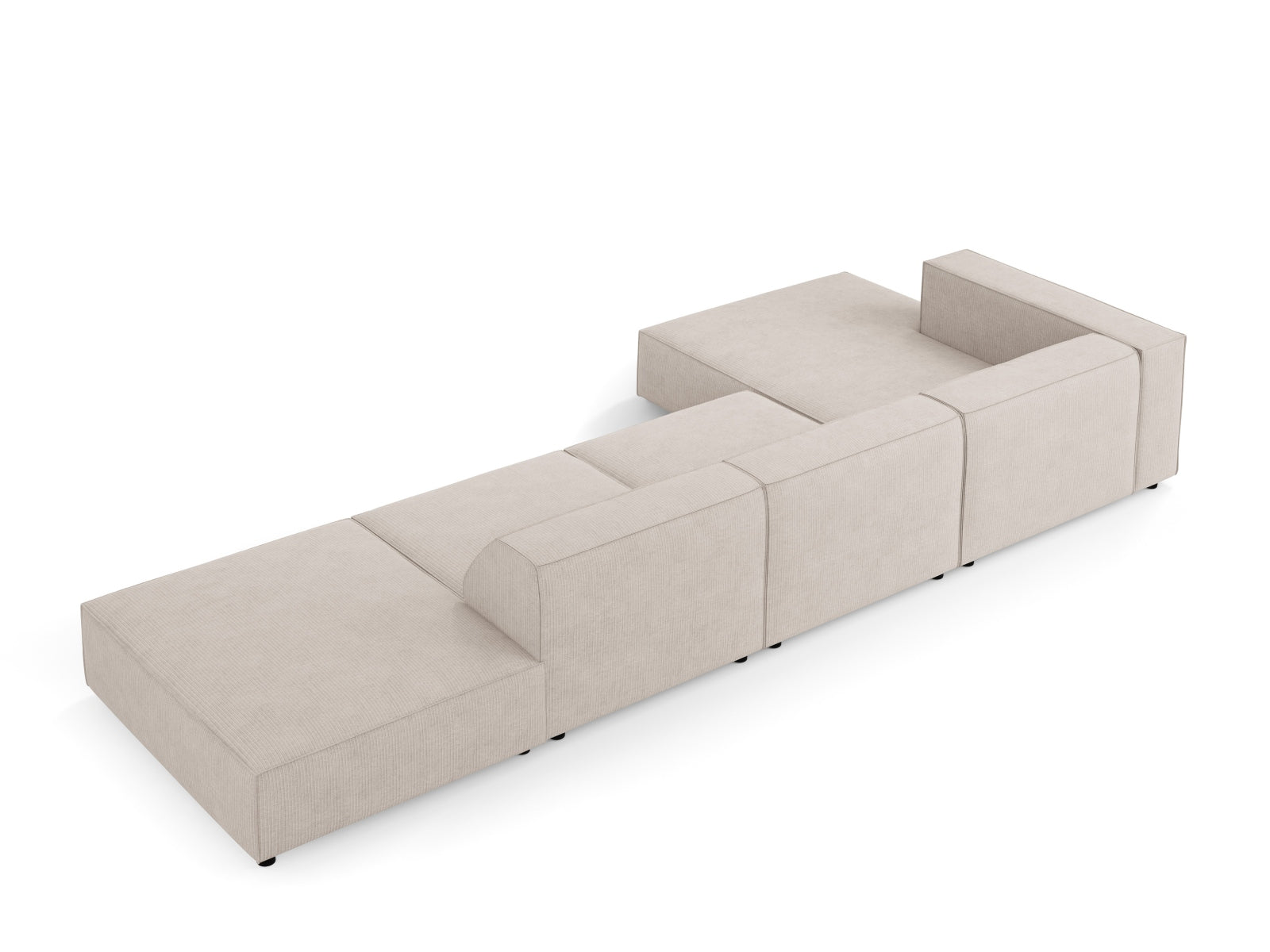 Arendal Ecksofa links 5 Sitzer in Dark Beige präsentiert im Onlineshop von KAQTU Design AG. Ecksofa links ist von Cosmopolitan Design
