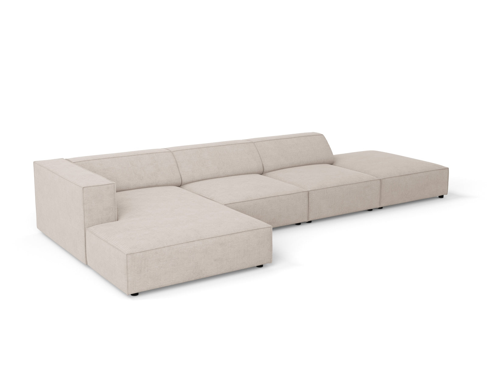 Arendal Ecksofa links 5 Sitzer in Dark Beige präsentiert im Onlineshop von KAQTU Design AG. Ecksofa links ist von Cosmopolitan Design