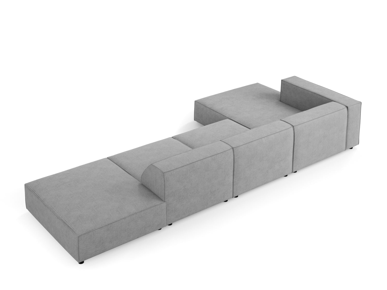 Arendal Ecksofa links 5 Sitzer in Dark Grey präsentiert im Onlineshop von KAQTU Design AG. Ecksofa links ist von Cosmopolitan Design
