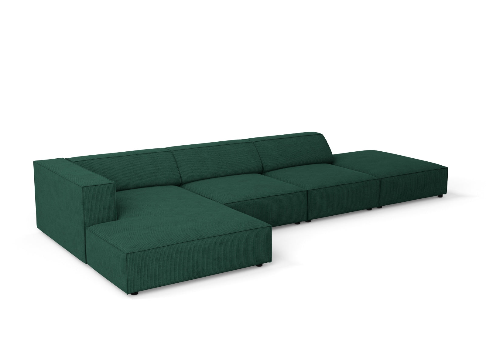 Arendal Ecksofa links 5 Sitzer in Bottle Green präsentiert im Onlineshop von KAQTU Design AG. Ecksofa links ist von Cosmopolitan Design