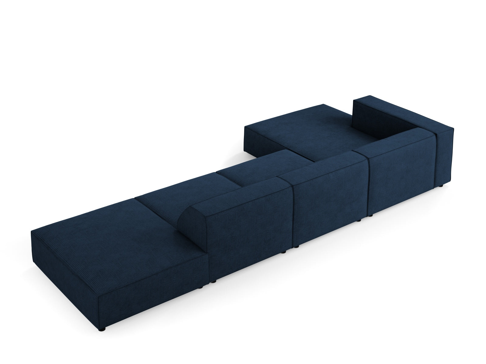 Arendal Ecksofa links 5 Sitzer in Royal Blue präsentiert im Onlineshop von KAQTU Design AG. Ecksofa links ist von Cosmopolitan Design