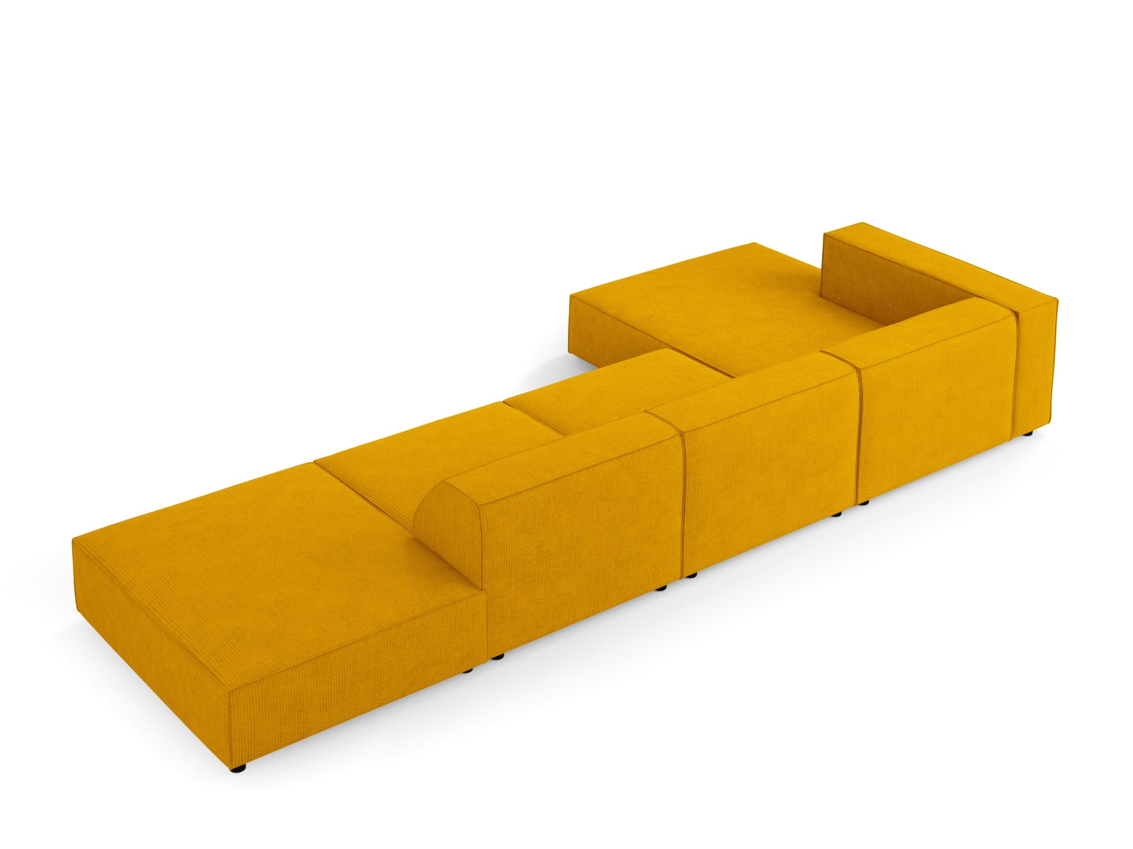 Arendal Ecksofa links 5 Sitzer in Mustard präsentiert im Onlineshop von KAQTU Design AG. Ecksofa links ist von Cosmopolitan Design