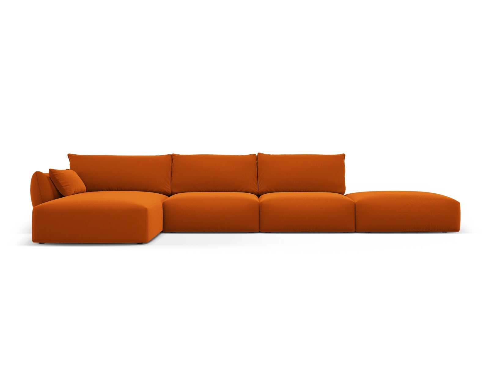 5-Sitzer Ecksofa links Matera in Terracotta-Salvador präsentiert im Onlineshop von KAQTU Design AG. Ecksofa links ist von Cosmopolitan Design