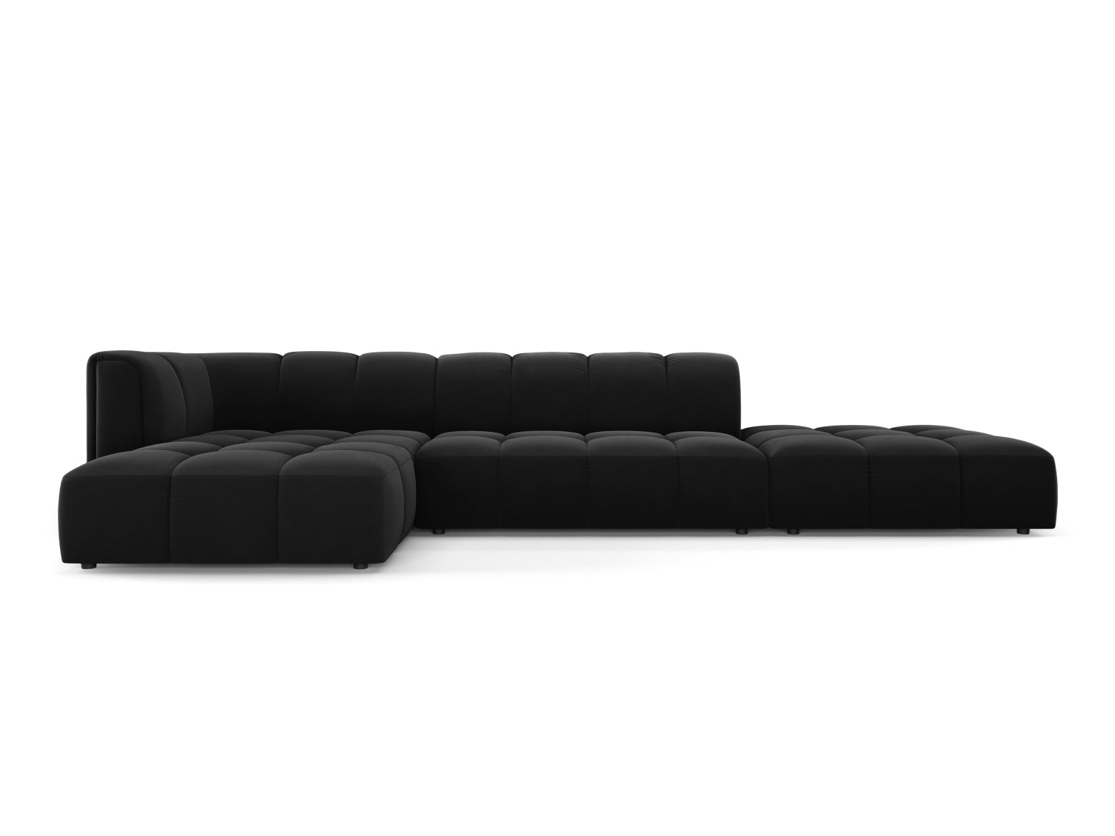 Elegantes 5-Sitzer Ecksofa Moritz in linker Ausführung, ideal für stilvolle Wohnräume und entspannte Stunden mit Familie und Freunden.