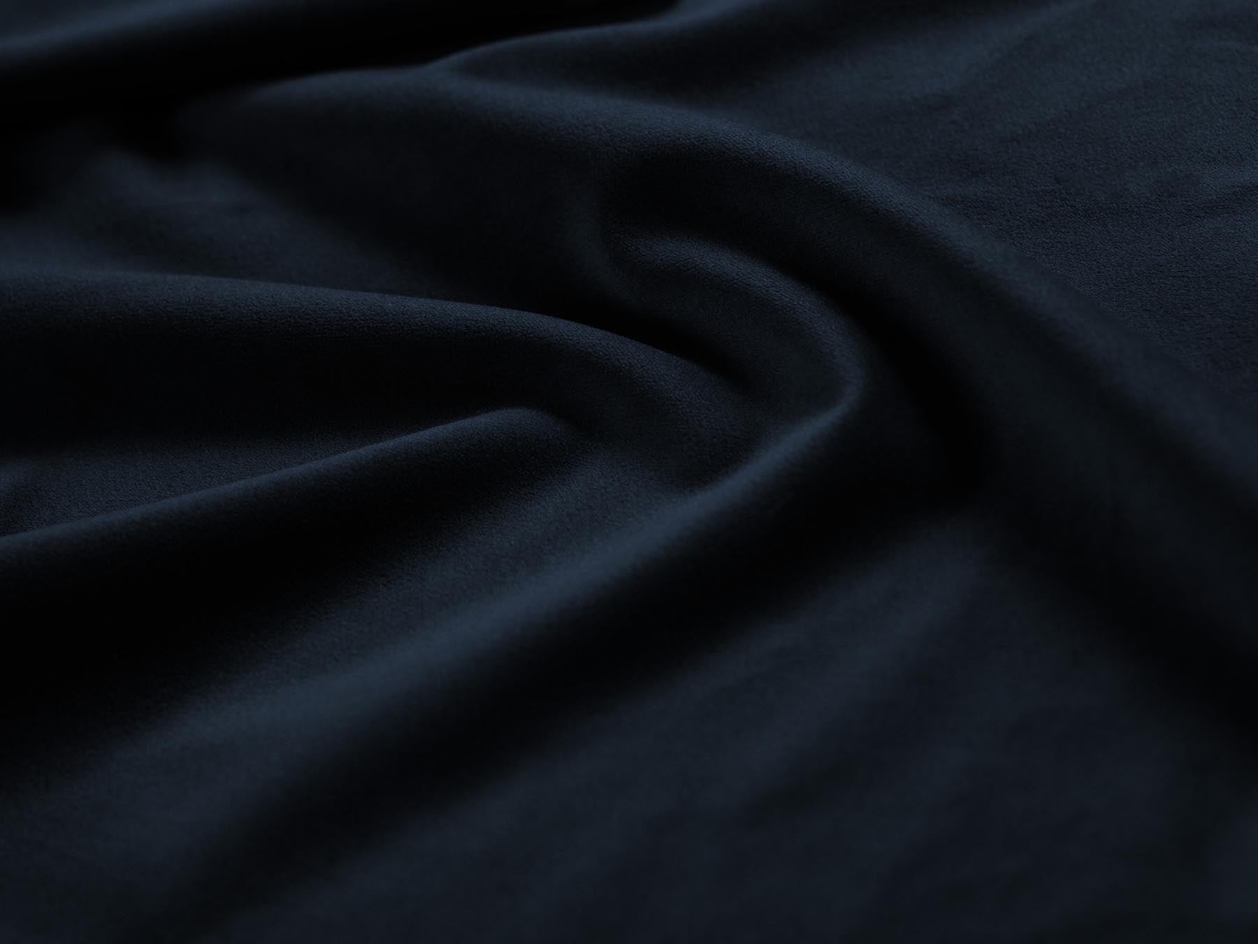Modernes 3-Sitzer Ecksofa links Hawaii in luxuriösem Navy Blue-Magic Velvet, perfekt für ein elegantes Ambiente von Cosmopolitan Design.