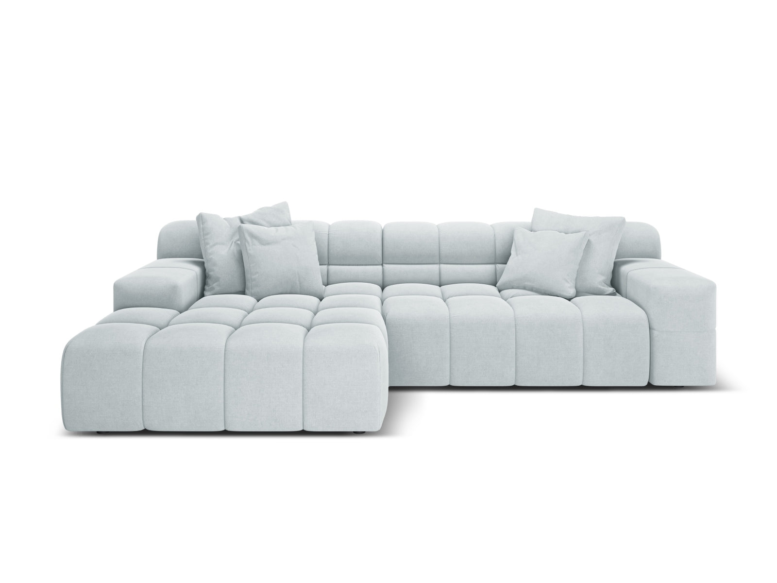 3-Sitzer Ecksofa links Hawaii in Light Grey-Moly präsentiert im Onlineshop von KAQTU Design AG. Ecksofa links ist von Cosmopolitan Design