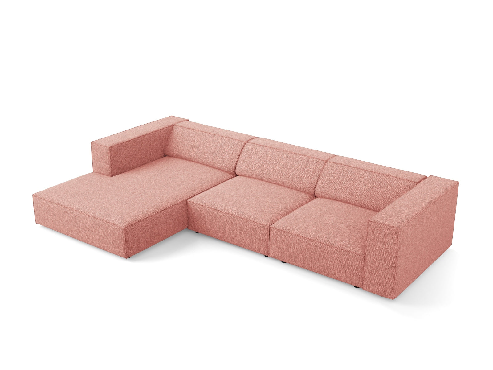 Arendal Ecksofa links 4 Sitzer in Pink präsentiert im Onlineshop von KAQTU Design AG. Ecksofa links ist von Cosmopolitan Design