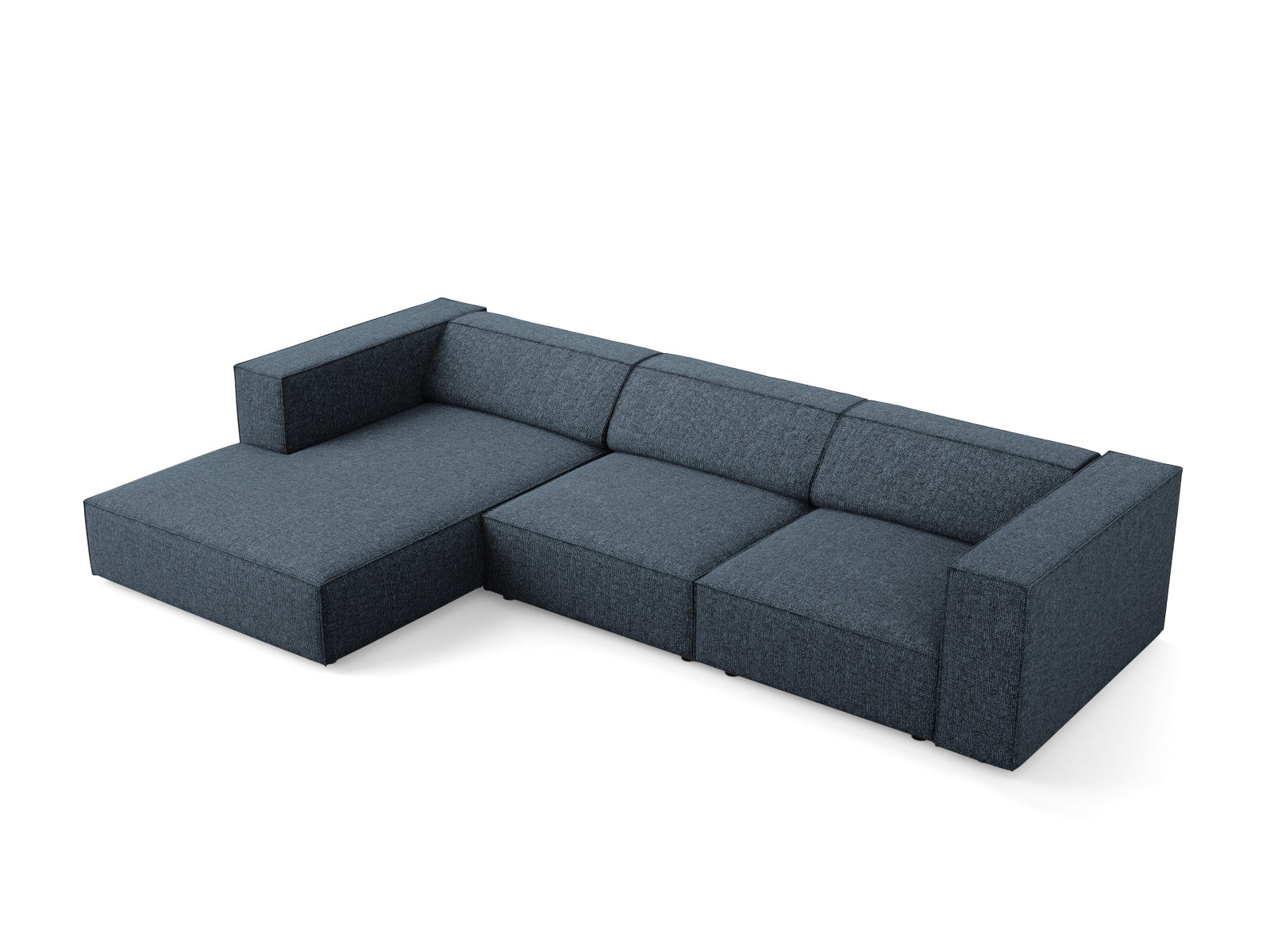 Arendal Ecksofa links 4 Sitzer in Royal Blue präsentiert im Onlineshop von KAQTU Design AG. Ecksofa links ist von Cosmopolitan Design