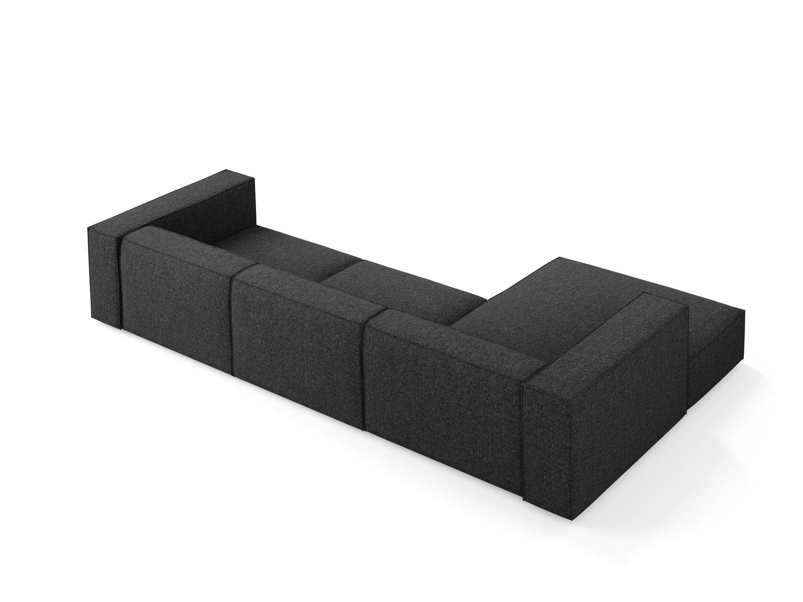 Arendal Ecksofa links 4 Sitzer in Black präsentiert im Onlineshop von KAQTU Design AG. Ecksofa links ist von Cosmopolitan Design