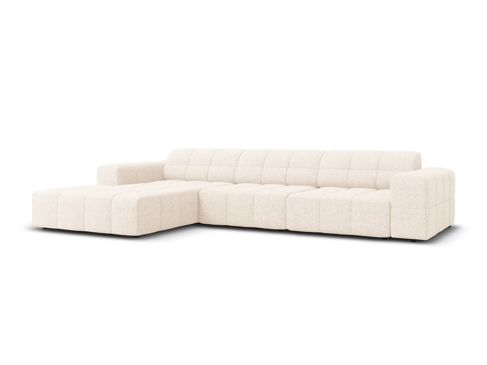 Chicago Ecksofa links 4 Sitzer 166cm in Light Beige präsentiert im Onlineshop von KAQTU Design AG. Ecksofa links ist von Cosmopolitan Design