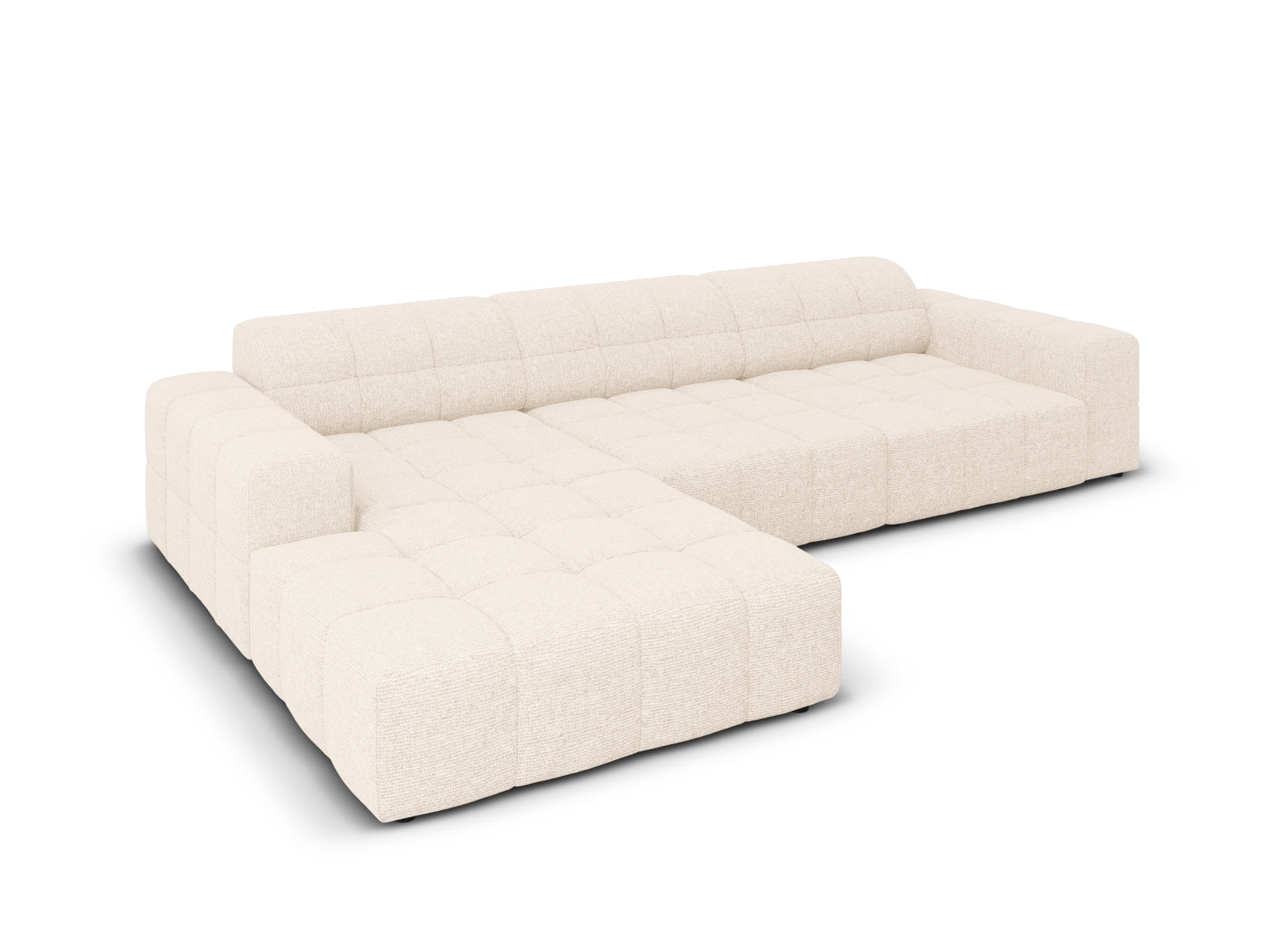 Chicago Ecksofa links 4 Sitzer 166cm in Light Beige präsentiert im Onlineshop von KAQTU Design AG. Ecksofa links ist von Cosmopolitan Design